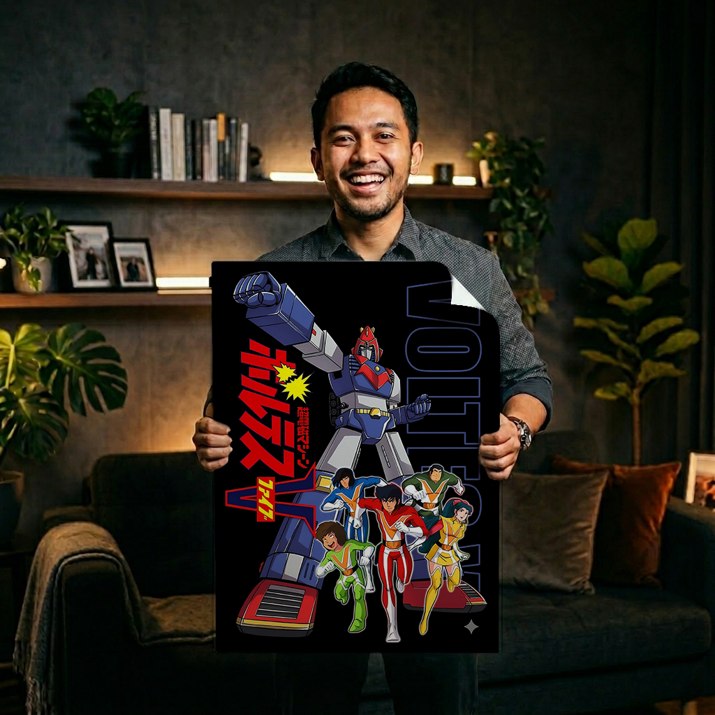 Happy Customer with Poster Frame